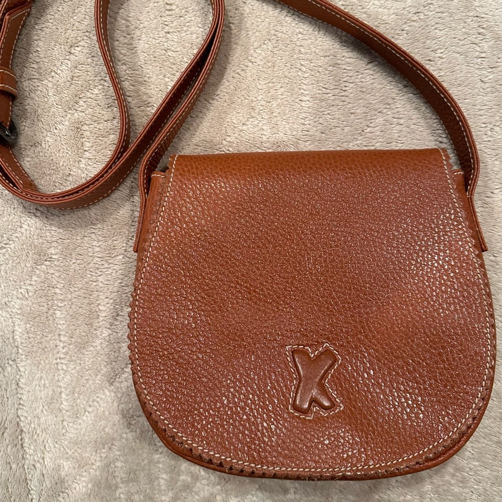 Paloma Piccaso Classic Tan leather Crossbody handbag